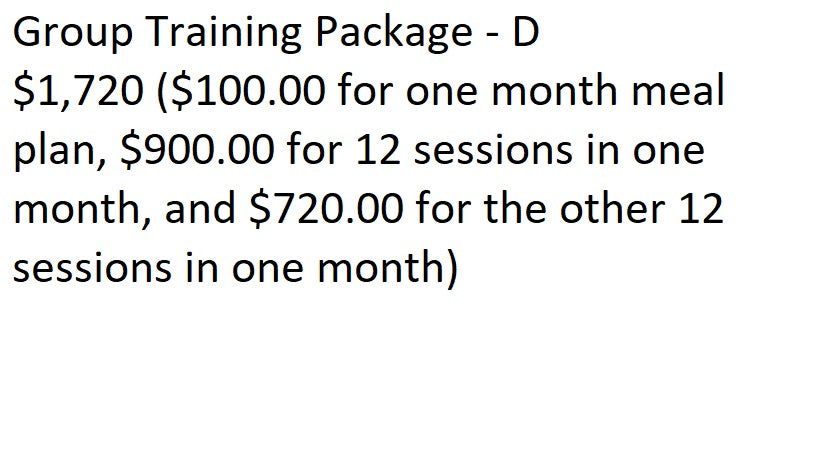 Group Training Package - D