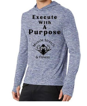 Men's Long Sleeve Stretch Performance Pullover Hoodie