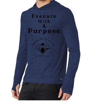 Men's Long Sleeve Stretch Performance Pullover Hoodie