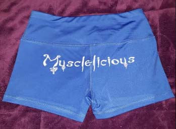 Women's "Musclelicious" Workout Shorts